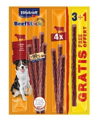 Picture of VITAKRAFT Beef Stick Beef - dog treat - 3+1