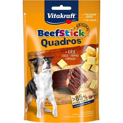 Picture of VITAKRAFT Beef Stick Quadros Cheese - dog treat - 70 g