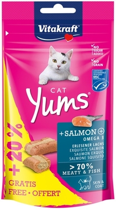 Attēls no VITAKRAFT Yums Salmon - cat treats - 40g + 20%