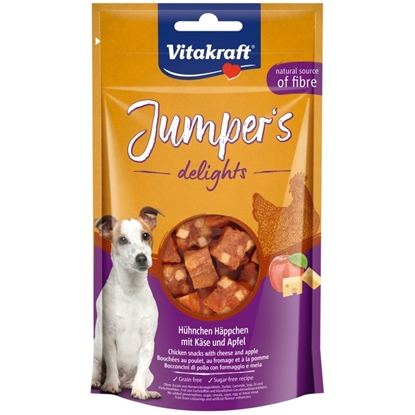 Изображение VITAKRAFT Jumper's Delights Chicken with cheese and apple - dog treat - 80 g