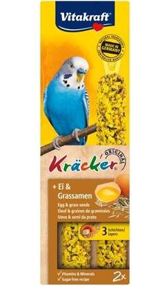 Изображение VITAKRAFT Kräcker Egg with sesame seeds - treats for budgerigar - 2 pcs.