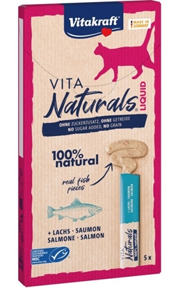 Изображение VITAKRAFT Vita Naturals Liquid Salmon - cat treats - 5 x 15g