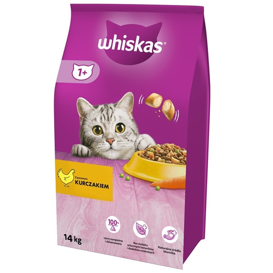 Изображение Sausas kačių maistas Whiskas 325628 su vištiena 14kg