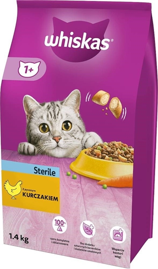 Изображение ‎Whiskas 5900951259180 sausas kačių maistas 1,4 kg Suaugusių Viščiukas