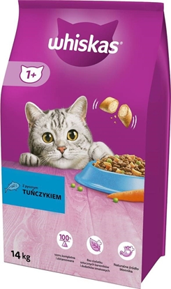 Изображение WHISKAS Adult Tuna with vegetables - sausas kačių maistas - 14 kg