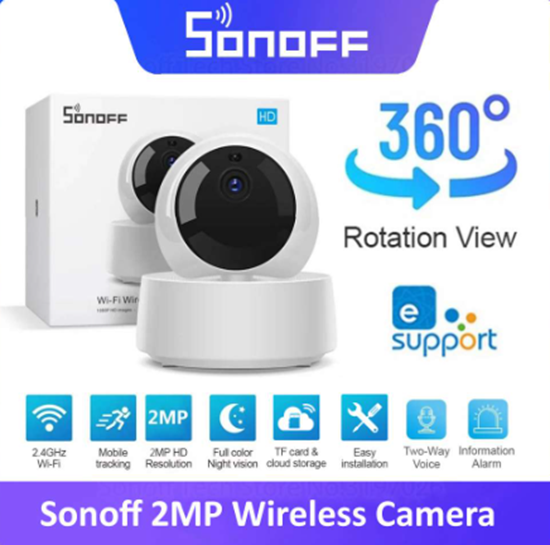 Picture of Wi-Fi belaidė IP apsaugos kamera Sonoff GK-200MP2-B