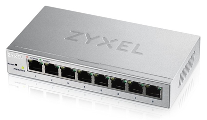 Изображение Zyxel GS1200-8 Managed Gigabit Ethernet Switch (10/100/1000) Silver