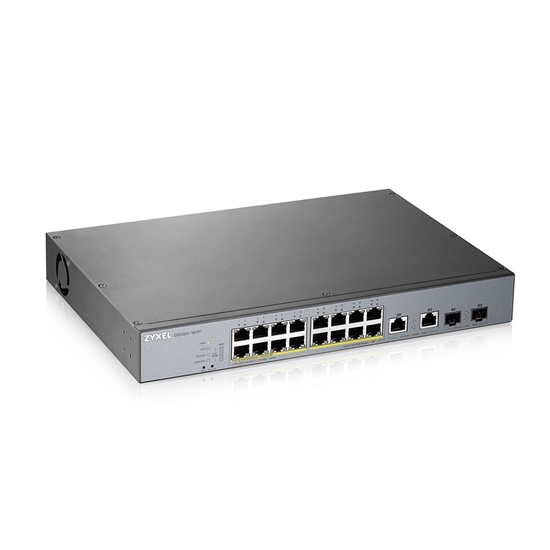 Picture of Zyxel GS1350-18HP-EU0101F network switch Managed L2 Gigabit Ethernet (10/100/1000) Power over Ethernet (PoE) Grey