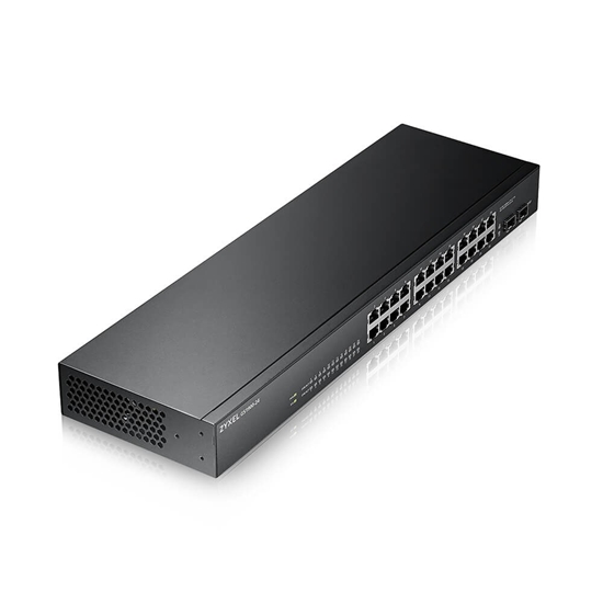 Изображение Zyxel GS-1900-24 v2 Managed L2 Gigabit Ethernet (10/100/1000) 1U Black