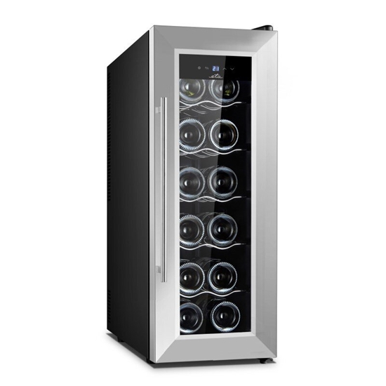 Picture of ETA | Wine Cooler | ETA978290010F | Energy efficiency class F | Free standing | Bottles capacity 12 | Cooling type Thermoelectric | Black/Silver