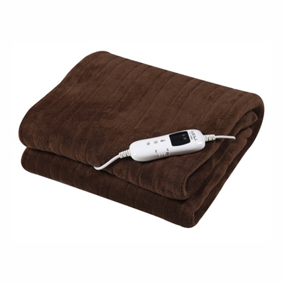 Attēls no Gallet | Electric blanket | GALCCH130 | Number of heating levels 9 | Number of persons 1 | Washable | Remote control | Microfleece | 120 W | Brown