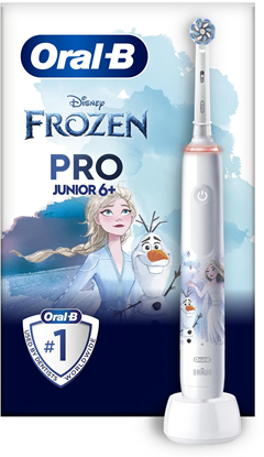 Attēls no Oral-B | Electric Toothbrush | Frozen Pro Series 3 | Rechargeable | For kids | Number of brush heads included 1 | Number of teeth brushing modes 3 | White