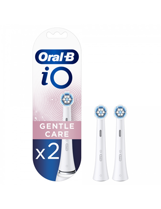 Изображение Oral-B | Toothbrush replacement | iO Gentle Care | Heads | For adults | Number of brush heads included 2 | Number of teeth brushing modes Does not apply | White