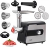 Изображение Adler | Meat mincer with a shredder | AD 4813 | Silver/Black | 600 W | Number of speeds 2 | Throughput (kg/min) 1