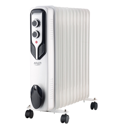 Attēls no Adler | Oil-Filled Radiator | AD 7817 | Oil Filled Radiator | 2500 W | Number of power levels 3 | White