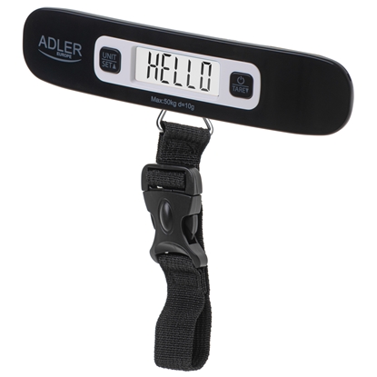 Attēls no Adler | Travel Luggage Scale | AD 8190 | Maximum weight (capacity) 50 kg | Accuracy 10 g | Black