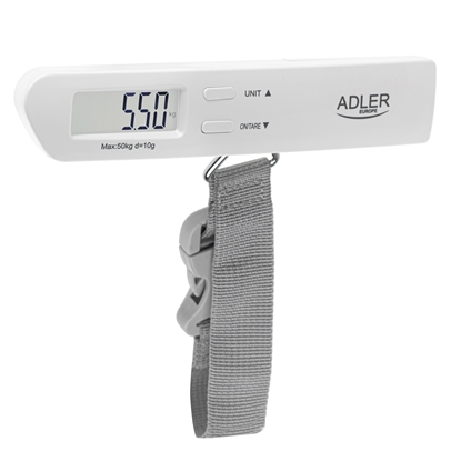 Attēls no Adler | Travel Luggage Scale | AD 8191 | Maximum weight (capacity) 50 kg | Accuracy 10 g | Grey