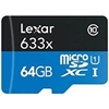 Изображение Atm.kort. LEXAR LEXAR 633X 64GB MICRO SDXC UHS-I HS WITH ADAPTER