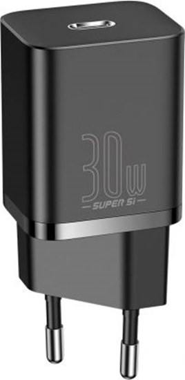 Изображение Baseus Super Si ātrais lādētājs USB-C / 30W melns