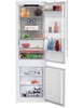 Picture of BEKO Built-In Refrigerator BCNA275E5ZSN, 177.5 cm, Energy class D, Inverter Compressor, HarvestFresh, Neo Frost, Metal Wall