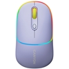 Picture of Mysz Canyon CANYON MW-22, 2 in 1 Wireless optical mouse with 4 buttons,Silent switch for right/left keys,DPI 800/1200/1600, 2 mode(BT/ 2.4GHz), 650mAh Li-poly battery,RGB backlight,Mountain lavender, cable length 0.8m, 110*62*34.2mm, 0.085kg