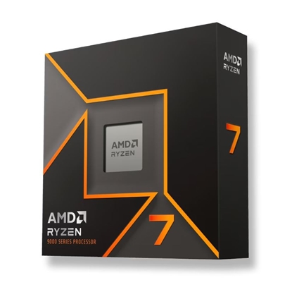 Attēls no CPU|AMD|Desktop|Ryzen 7|9700X|Granite Ridge AM5|3800 MHz|Cores 8|32MB|Socket SAM5|65 Watts|GPU Radeon|BOX|100-100001404WOF