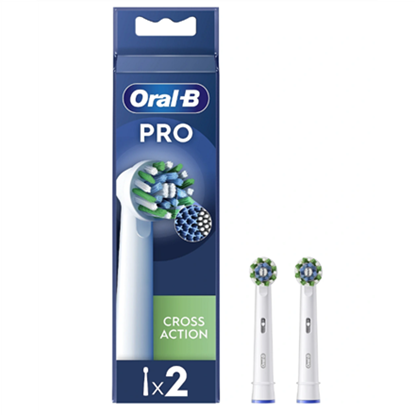 Attēls no Dantų šepetėlio antgaliai ORAL-B, EB50-2 Cross Action Pro, 2 vnt., balti