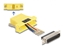 Attēls no Delock D-Sub 25 pin male to RJ45 female Assembly Kit yellow