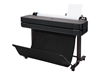 Picture of HP DesignJet T630 Printer/Plotter - 36" Roll/A4,A3,A2,A1,A0 Color Ink, Print, Auto Sheet Feeder, Auto Horizontal Cutter, LAN, WiFi, 30 sec/A1 page, 76 A1 prints/hour, with Stand