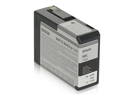 Picture of Epson ink cartridge matte black T 580  80 ml            T 58080N