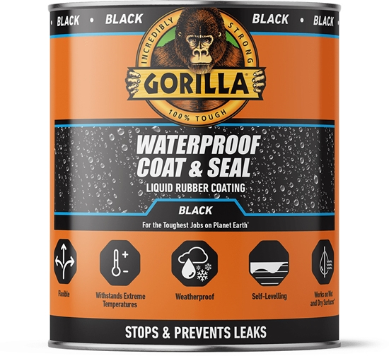 Picture of Gorilla sealant Waterproof Coat & Seal 946ml, black