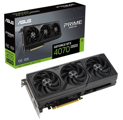 Picture of Graphics Card|ASUS|NVIDIA GeForce RTX 4070 SUPER|12 GB|GDDR6X|192 bit|Triple slot Fansink|1xHDMI|3xDisplayPort|PRIME-RTX4070S-O12G