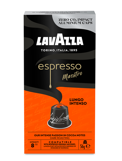 Изображение Kavos kapsulės LAVAZZA Lungo Intenso, Nespresso aparatui, 10 kaps., 56 g.