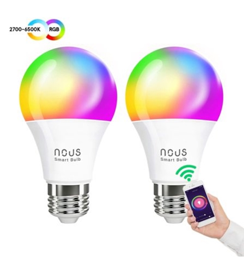 Picture of Lemputė LED E27, 230V, 9W, 810lm, 2700K - 6500K, RGB, išmanioji Wi-Fi, valdoma programėle