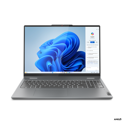 Изображение Lenovo IdeaPad 5 2-in-1 16AHP9 | Luna Grey | 16 " | OLED | Touchscreen | 2K | 2048 x 1280 pixels | Glossy | AMD Ryzen 5 | 8645HS | 16 GB | Soldered LPDDR5x | Solid-state drive capacity 1000 GB | AMD Radeon 760M Graphics | Windows 11 Home | 802.11ax | Blue