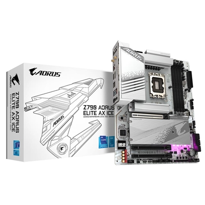 Изображение Mainboard|GIGABYTE|Intel Z790|LGA1700|ATX|Memory DDR5|Memory slots 4|1xPCI-Express 3.0 16x|1xPCI-Express 4.0 16x|1xPCI-Express 5.0 16x|4xM.2|1xHDMI|1xDisplayPort|4xUSB 2.0|5xUSB 3.2|1xUSB-C|1xOptical S/PDIF|1xRJ45|2xAudio port|Z790AELITEAXICE