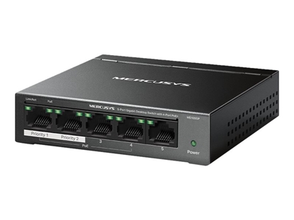 Изображение Mercusys MS105GP 5-Port Gigabit Desktop Switch with 4-Port PoE+