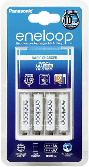 Изображение Panasonic eneloop charger BQ-CC51E + 4x750