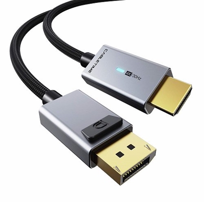 Picture of Premium kabelis DisplayPort - HDMI, 4K/30Hz, 1m