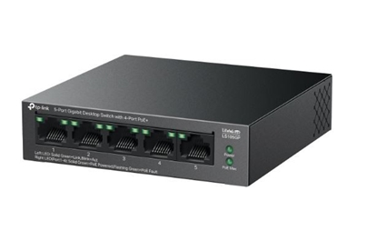 Attēls no Switch|TP-LINK|LS105GP|Desktop/pedestal|5x10Base-T / 100Base-TX / 1000Base-T|PoE+ ports 4|LS105GP