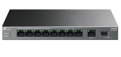 Attēls no Switch|TP-LINK|LS1210GP|9x10Base-T / 100Base-TX / 1000Base-T|1xSFP|PoE+ ports 8|LS1210GP