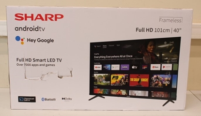 Attēls no SALE OUT. Sharp 40FH2EA 40" (101cm) Full HD Android Frameless TV, DAMAGED PACKAGING | Sharp | 40FH2EA | 40" (101 cm) | Smart TV | Android TV | FHD | Black | DAMAGED PACKAGING