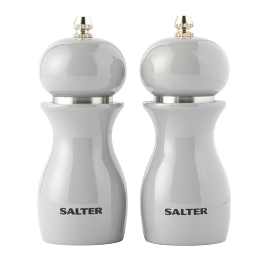 Picture of Salter 7613 GYXR Gloss Salt and Pepper Mills Grey