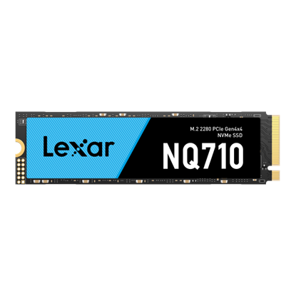 Picture of SSD|LEXAR|NQ710|2TB|Heatsink M.2|PCIe Gen4|NVMe|Write speed 4000 MBytes/sec|Read speed 5000 MBytes/sec|TBW 680 TB|MTBF 150000 hours|LNQ710X002T-RNNNG