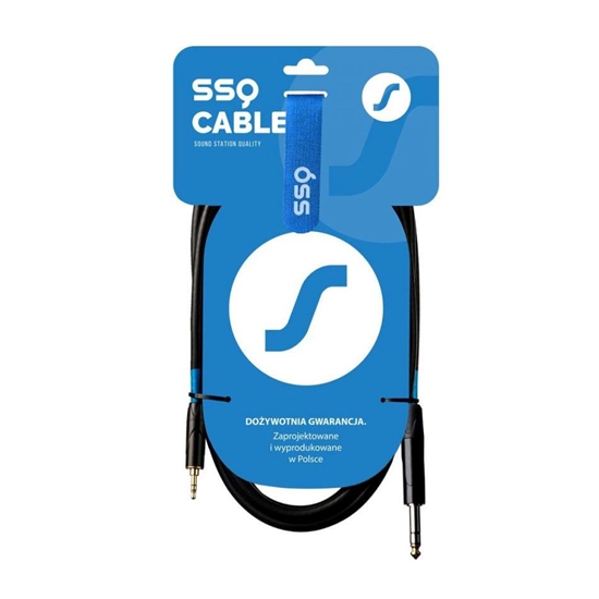 Picture of Kabel SSQ SSQ MiJS1 - Jack stereo 3.5 / Jack stereo 6.3