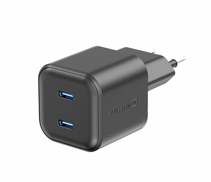 Picture of Swissten GaN PD 2x USB-C Travel Charger 20W