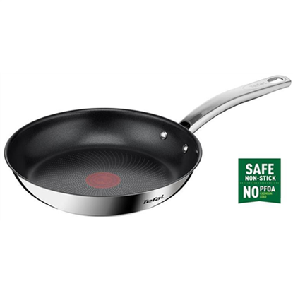 Attēls no TEFAL Frying Pan | B8170444 Intuition | Frying | Diameter 24 cm | Suitable for induction hob | Fixed handle | Black