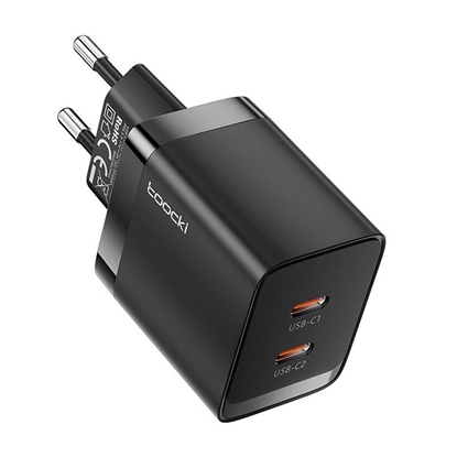 Attēls no Toocki 2C GaN Charger 40W / 2xUSB-C