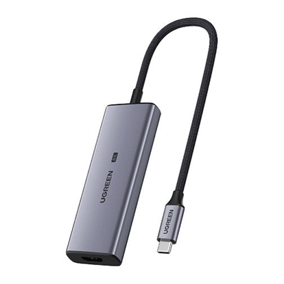 Изображение UGREEN CM500 4-in-1 Adapter USB-C to 3x USB 3.0 + HDMI2.1 8K (Grey)