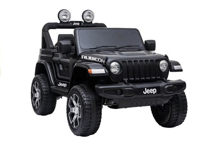 Изображение Vaikiškas vienvietis elektromobilis Jeep Wrangler Rubicon, juodas